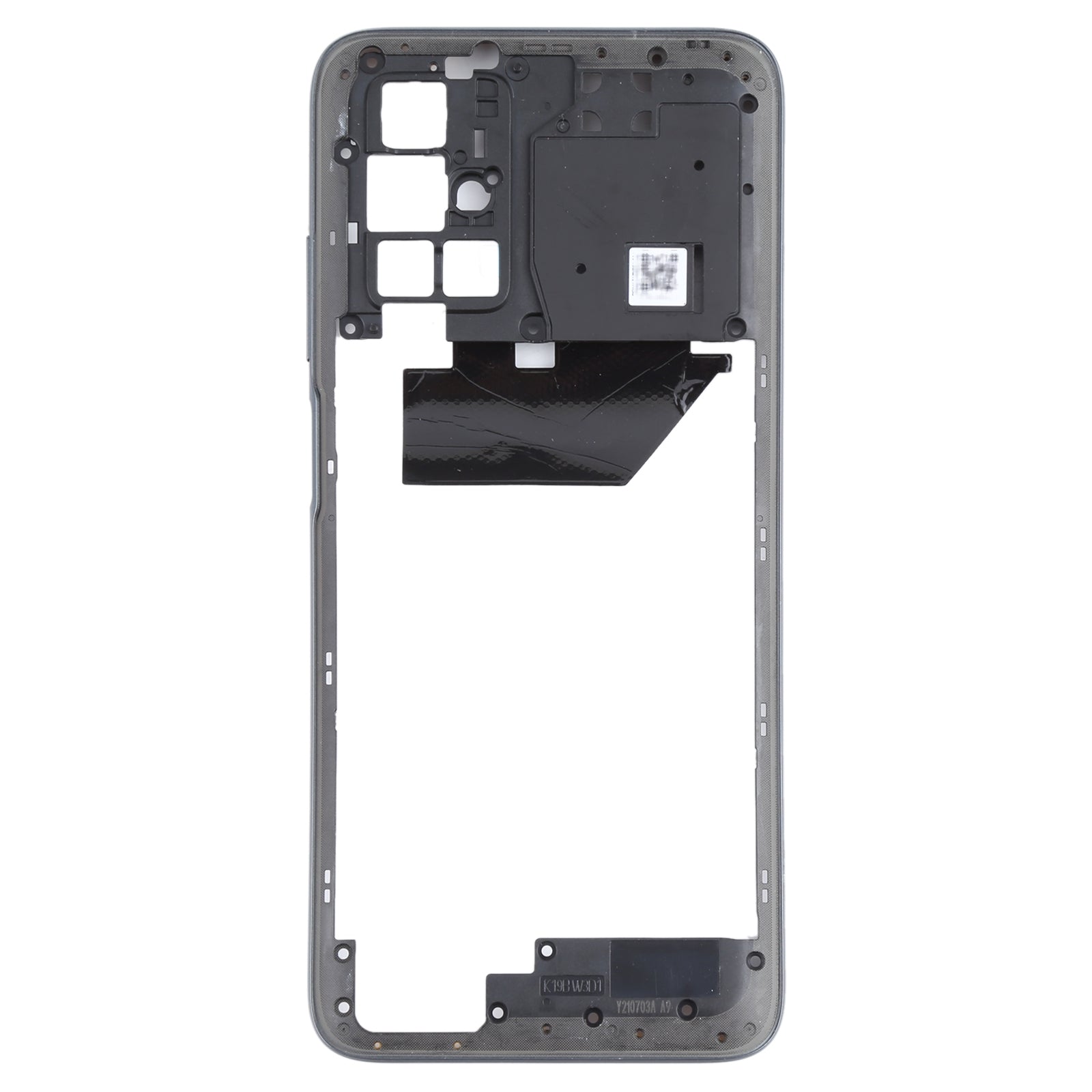 Middle Frame Bezel Plate for Xiaomi Redmi 10 (Black)