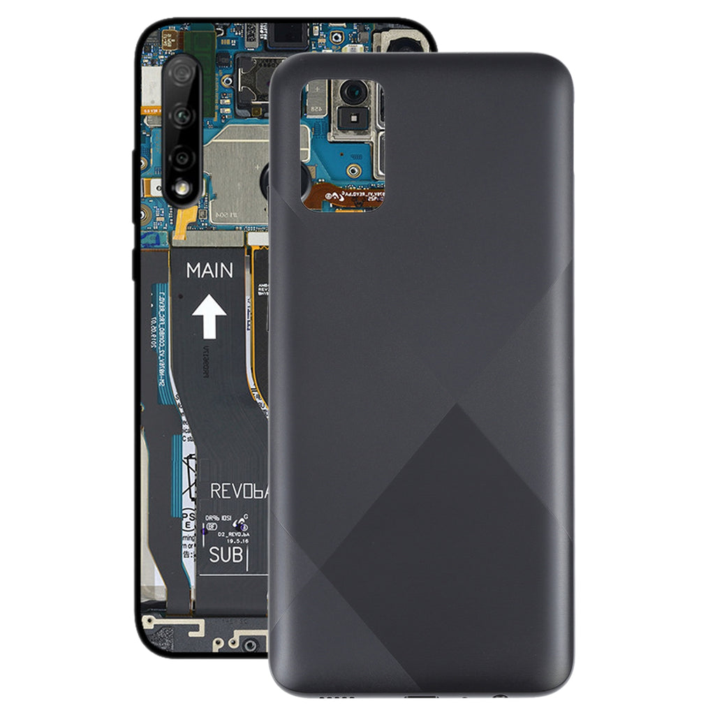For Samsung Galaxy A02s SM-A025F Battery Back Cover (Black)