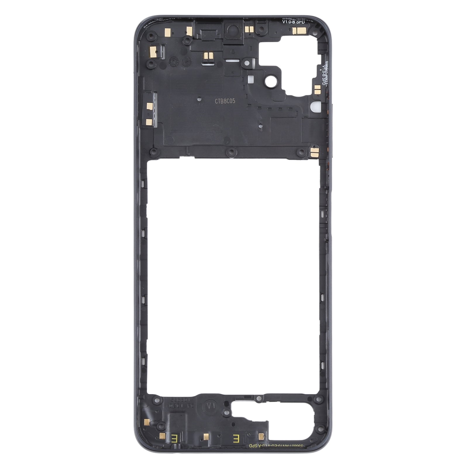 For Samsung Galaxy A22 5G Middle Frame Bezel Plate (Black)