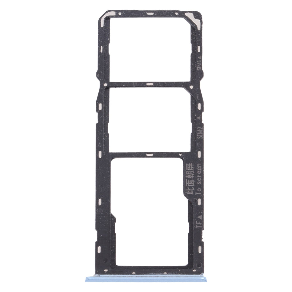 For OPPO Realme C12 RMX2189  SIM Card Tray + SIM Card Tray + Micro SD Card Tray (Blue)