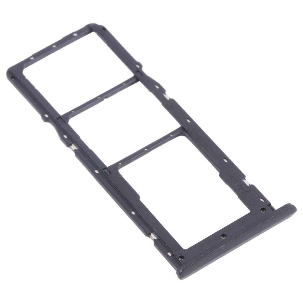 For OPPO Realme C21 / Realme C21Y RMX3201,RMX3261  SIM Card Tray + SIM Card Tray + Micro SD Card Tray (Black)