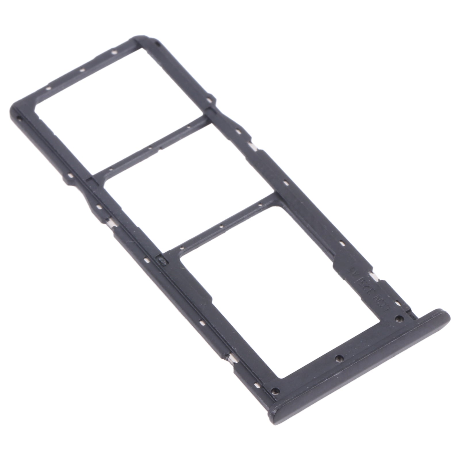 For OPPO Realme C21 / Realme C21Y RMX3201,RMX3261  SIM Card Tray + SIM Card Tray + Micro SD Card Tray (Black)