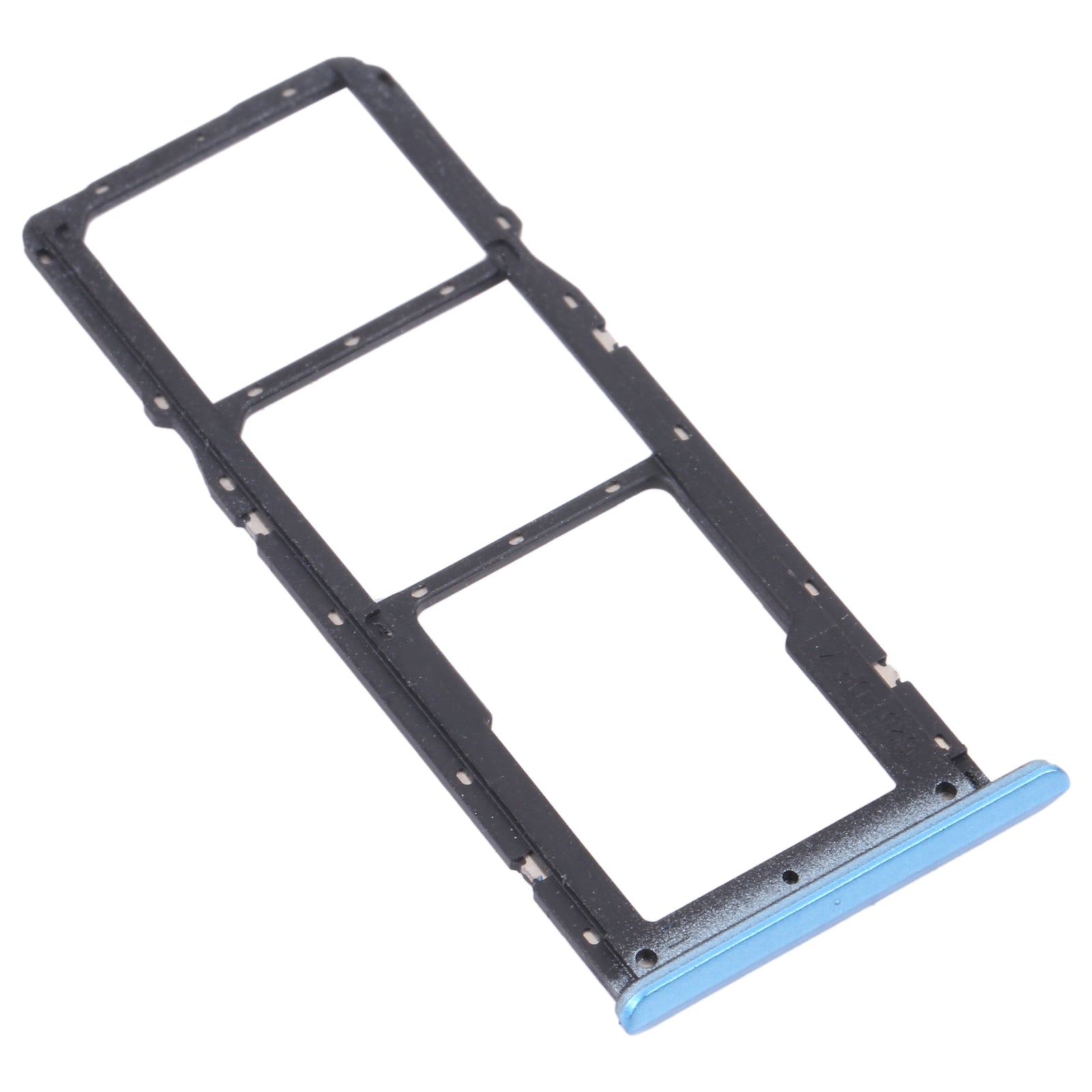 For OPPO Realme C21 / Realme C21Y RMX3201,RMX3261  SIM Card Tray + SIM Card Tray + Micro SD Card Tray (Blue)