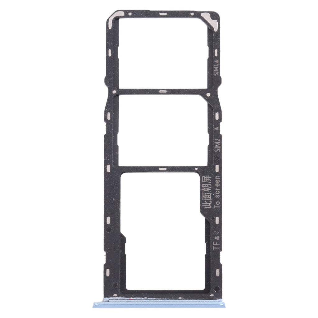 For OPPO Realme C11 (2021) RMX3231 SIM Card Tray + SIM Card Tray + Micro SD Card Tray (Blue)