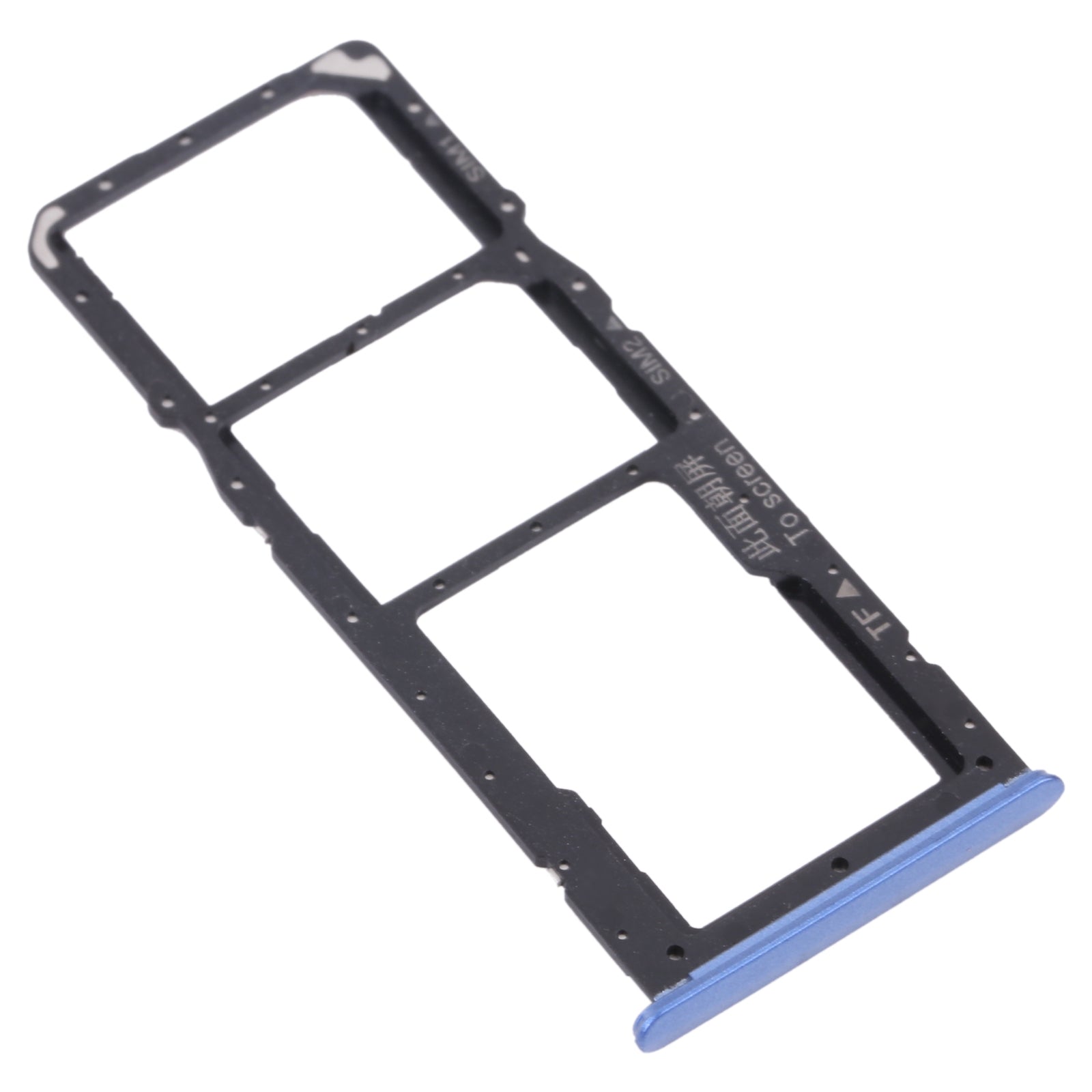 For OPPO Realme 7 (Asia) RMX2151, RMX2163  SIM Card Tray + SIM Card Tray + Micro SD Card Tray (Blue)