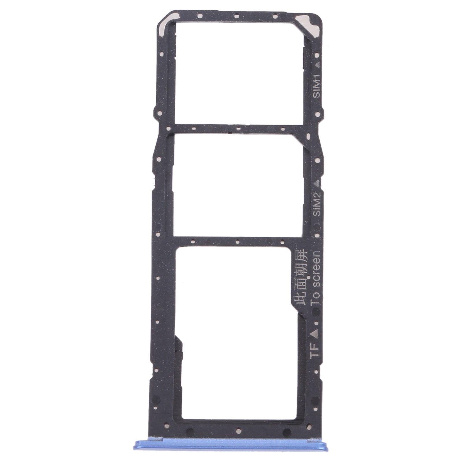For OPPO Realme 7 (Asia) RMX2151, RMX2163  SIM Card Tray + SIM Card Tray + Micro SD Card Tray (Blue)