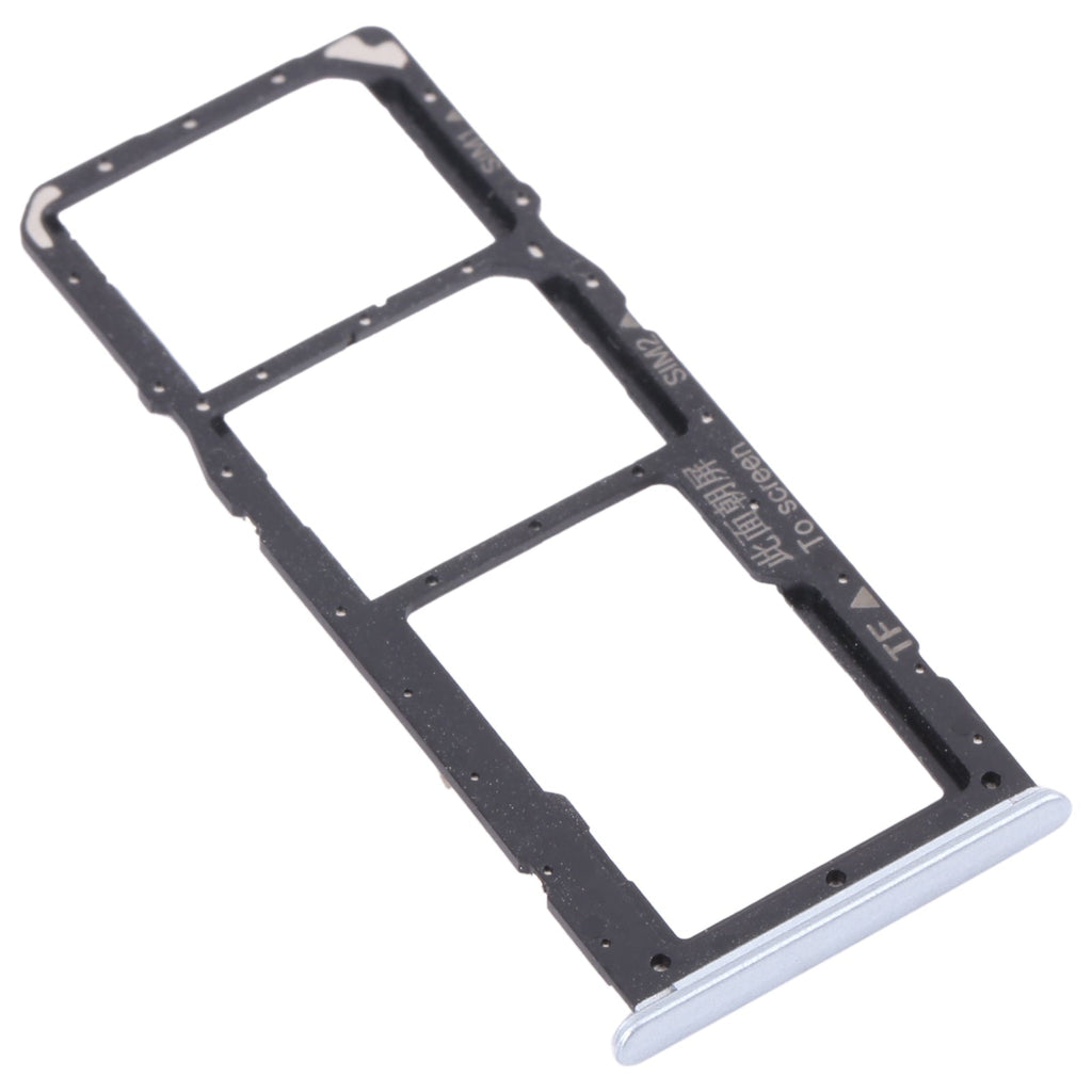 For OPPO Realme 7 (Asia) RMX2151, RMX2163  SIM Card Tray + SIM Card Tray + Micro SD Card Tray (White)