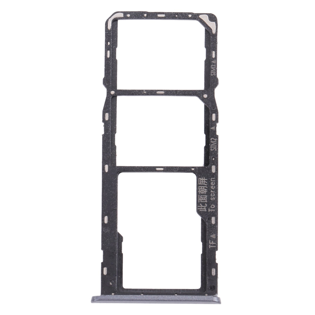 For OPPO Realme C3 RMX2027, RMX2020, RMX2021  SIM Card Tray + SIM Card Tray + Micro SD Card Tray (Grey)