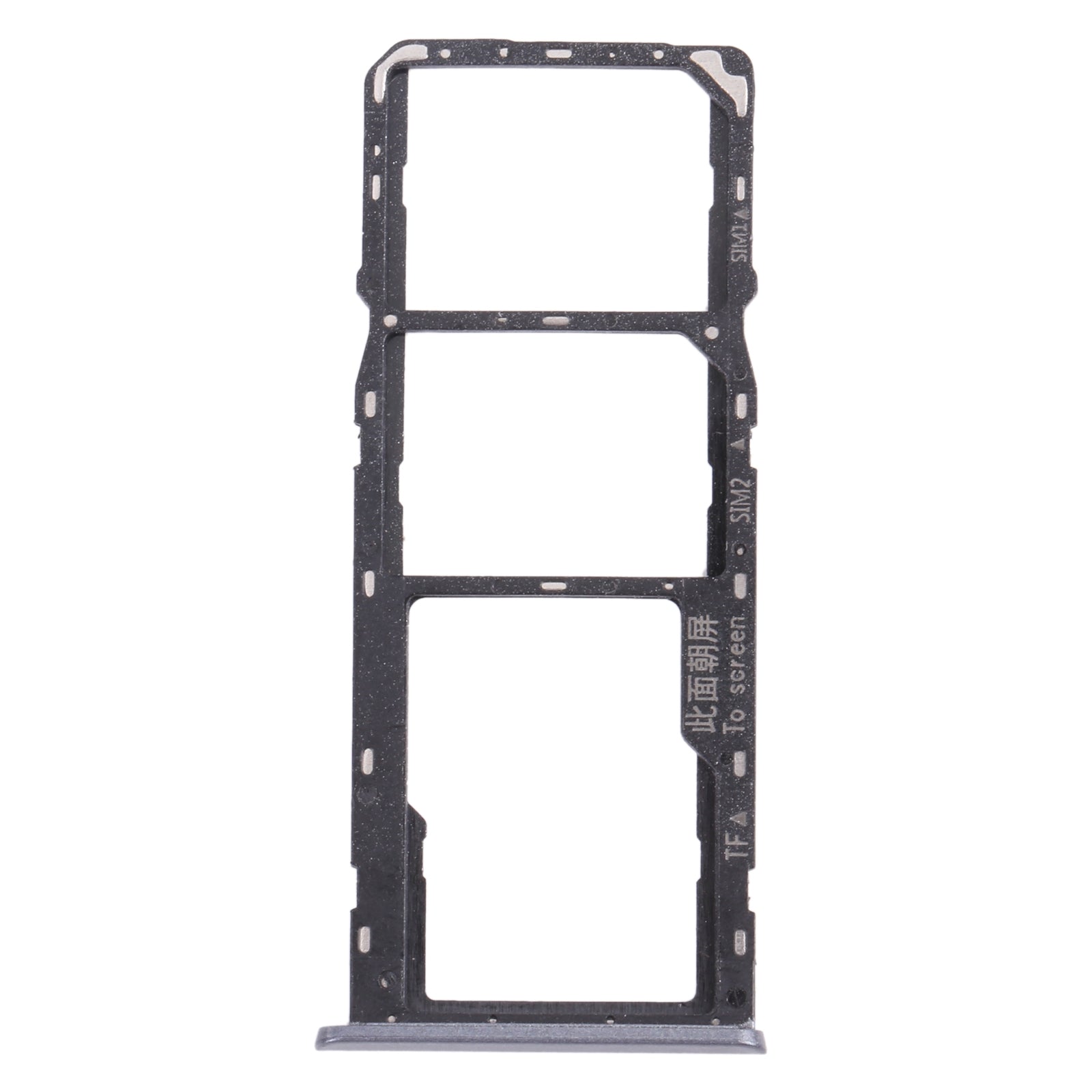 For OPPO Realme C3 RMX2027, RMX2020, RMX2021  SIM Card Tray + SIM Card Tray + Micro SD Card Tray (Grey)