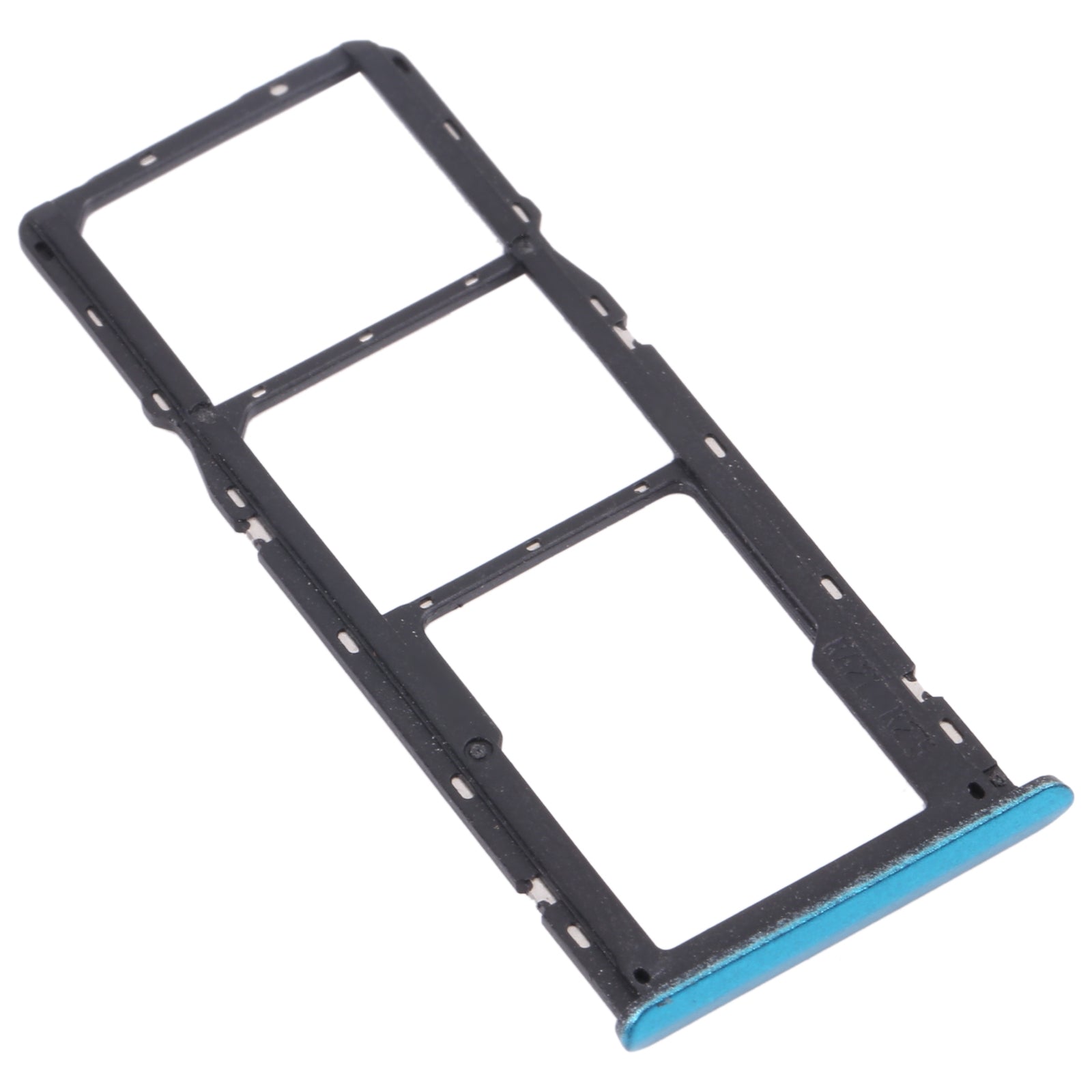 For OPPO Realme C3 RMX2027, RMX2020, RMX2021  SIM Card Tray + SIM Card Tray + Micro SD Card Tray (Blue)