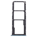 For OPPO Realme C3 RMX2027, RMX2020, RMX2021  SIM Card Tray + SIM Card Tray + Micro SD Card Tray (Blue)