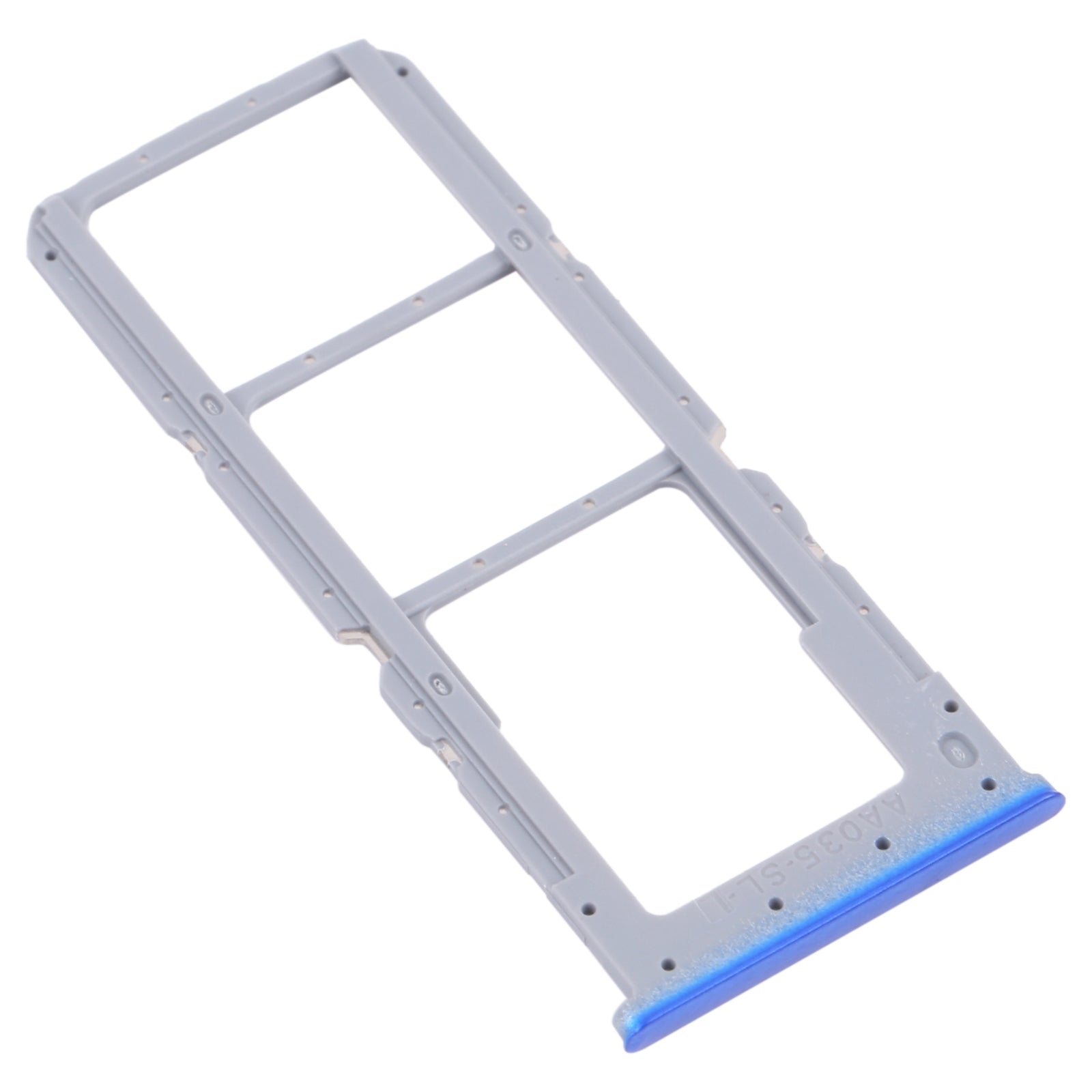 For OPPO A54 CPH2239 / A55 4G SIM Card Tray + SIM Card Tray + Micro SD Card Tray(Blue)