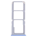 For OPPO A54 CPH2239 / A55 4G SIM Card Tray + SIM Card Tray + Micro SD Card Tray(Blue)