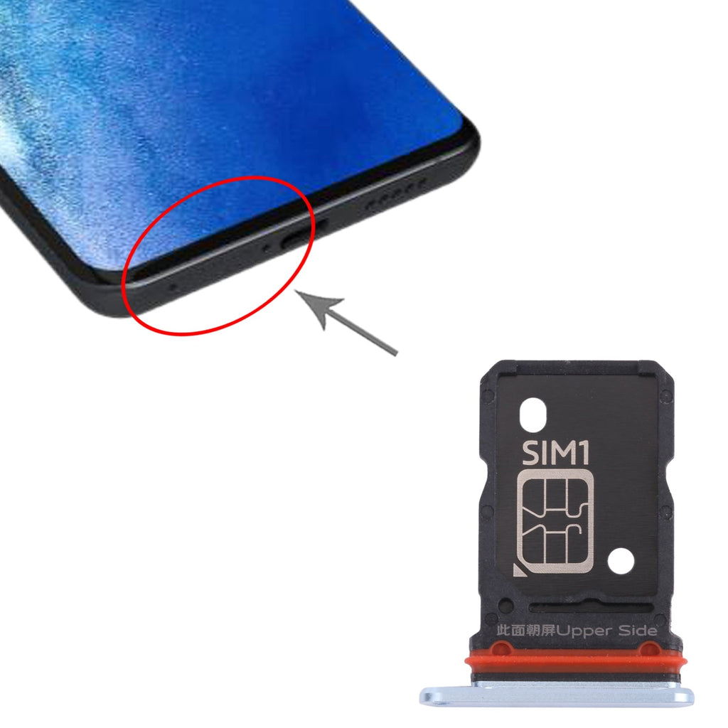 For vivo X60 Pro / X60 V2045 V2046 SIM Card Tray + SIM Card Tray (Blue)