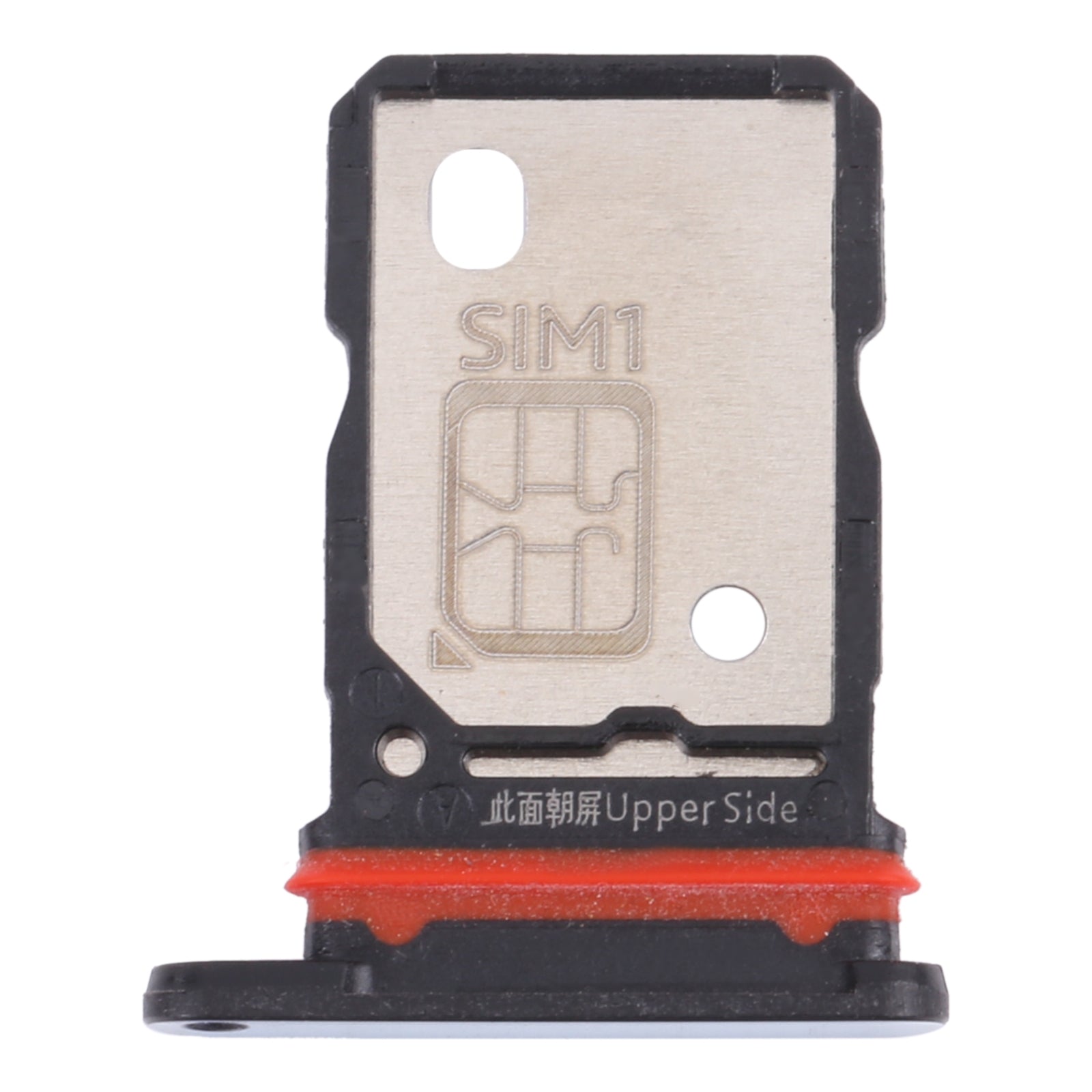 For vivo X60 Pro+ V2056A SIM Card Tray + SIM Card Tray (Black)