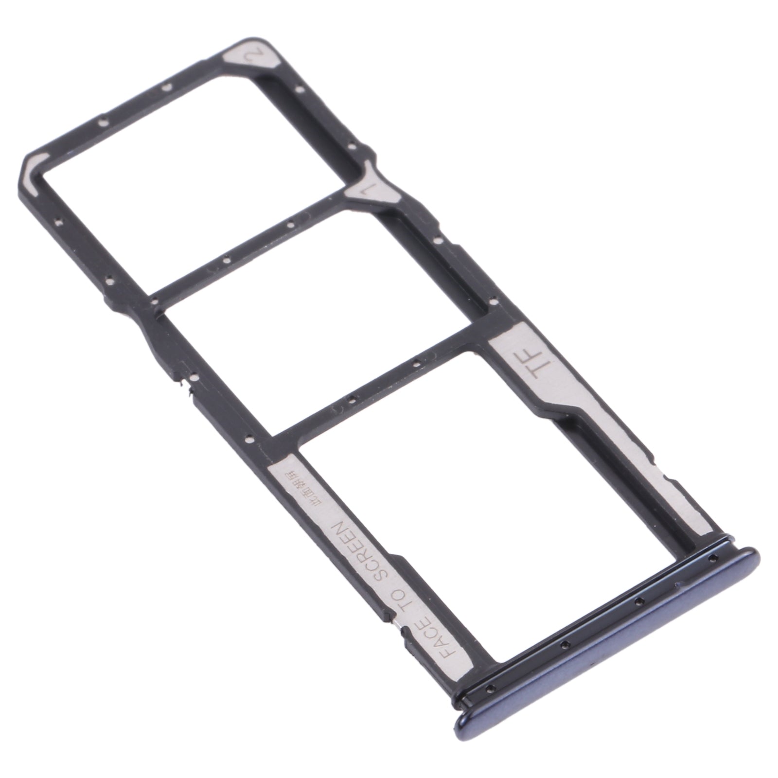 SIM Card Tray + SIM Card Tray + Micro SD Card Tray for Xiaomi Redmi Note 10 4G / Redmi Note 10S M2101K7AI, M2101K7AG, M2101K7BG, M2101K7BI, M2101K7BNY, M2101K7BL (Black)