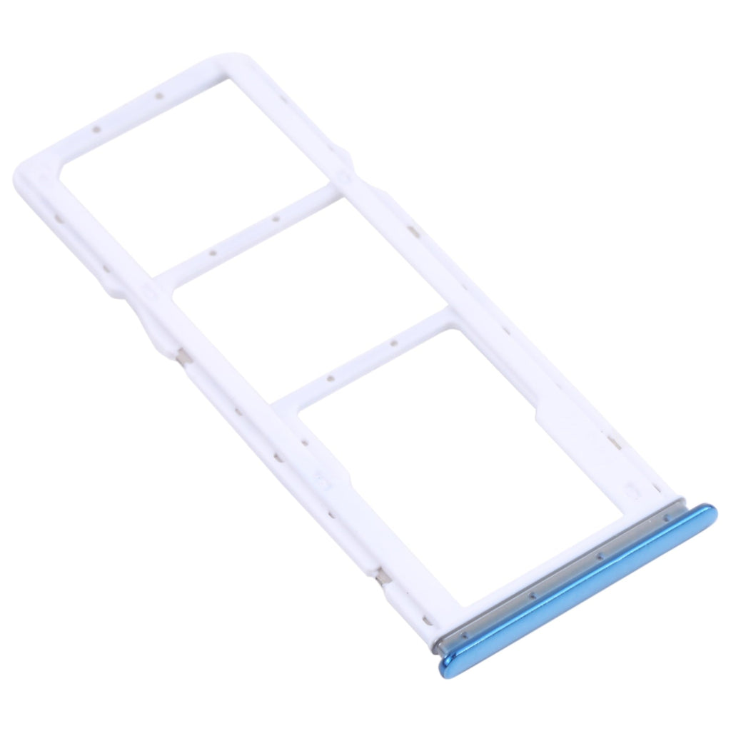 SIM Card Tray + SIM Card Tray + Micro SD Card Tray for Xiaomi Redmi Note 10 4G / Redmi Note 10S M2101K7AI, M2101K7AG, M2101K7BG, M2101K7BI, M2101K7BNY, M2101K7BL (Blue)