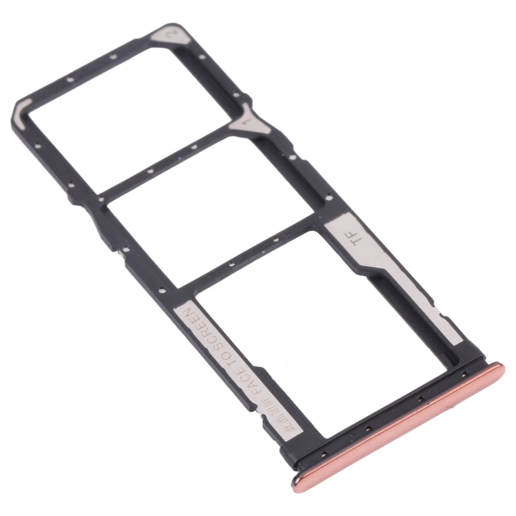 SIM Card Tray + SIM Card Tray + Micro SD Card Tray for Xiaomi Redmi Note 10 Pro 4G / Redmi Note 10 Pro Max / Redmi Note 10 Pro (India) M2101K6G, M2101K6R, M2101K6I, M2101K6P (Gold)