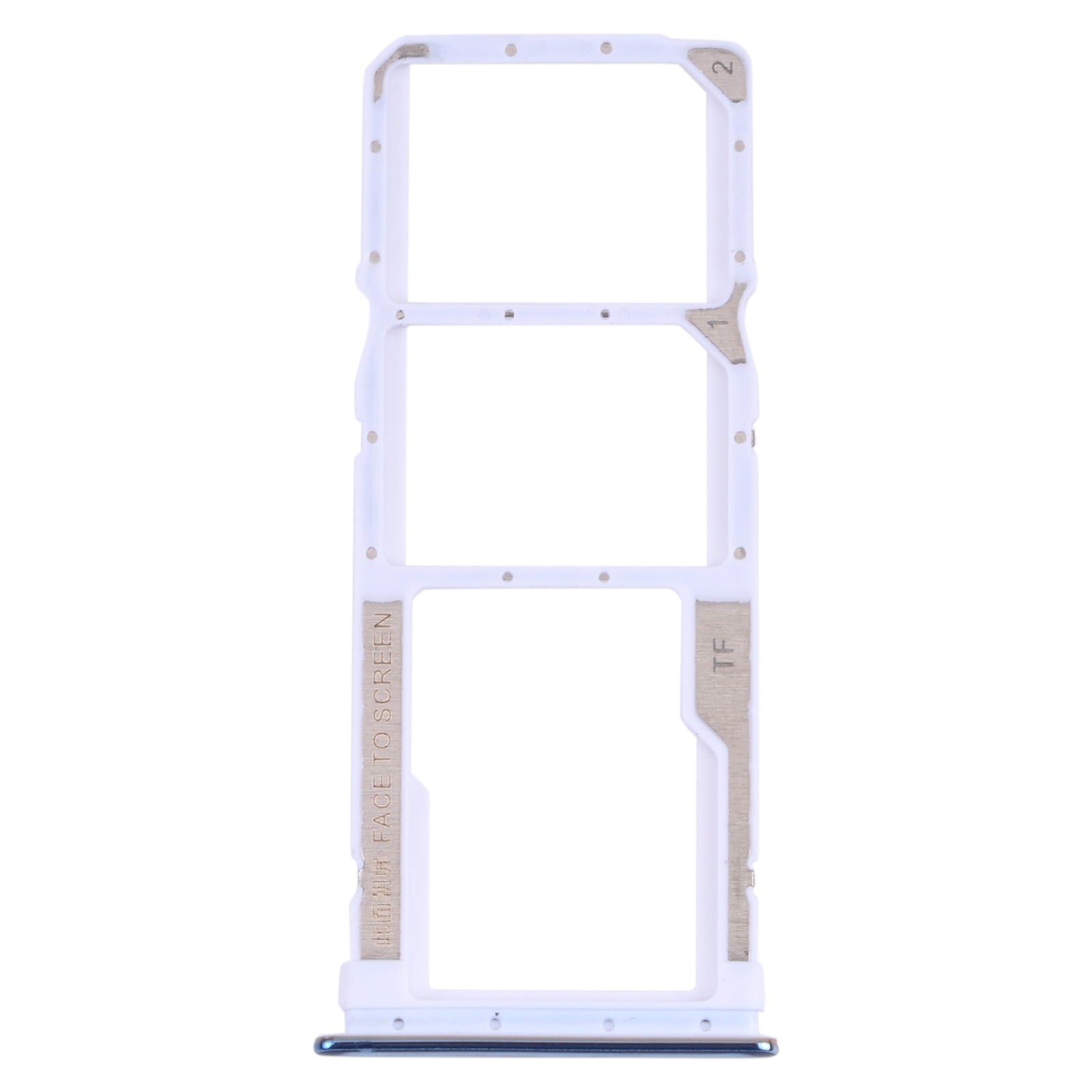 SIM Card Tray + SIM Card Tray + Micro SD Card Tray for Xiaomi Redmi Note 10 Pro 4G / Redmi Note 10 Pro Max / Redmi Note 10 Pro (India) M2101K6G, M2101K6R, M2101K6I, M2101K6P (Blue)