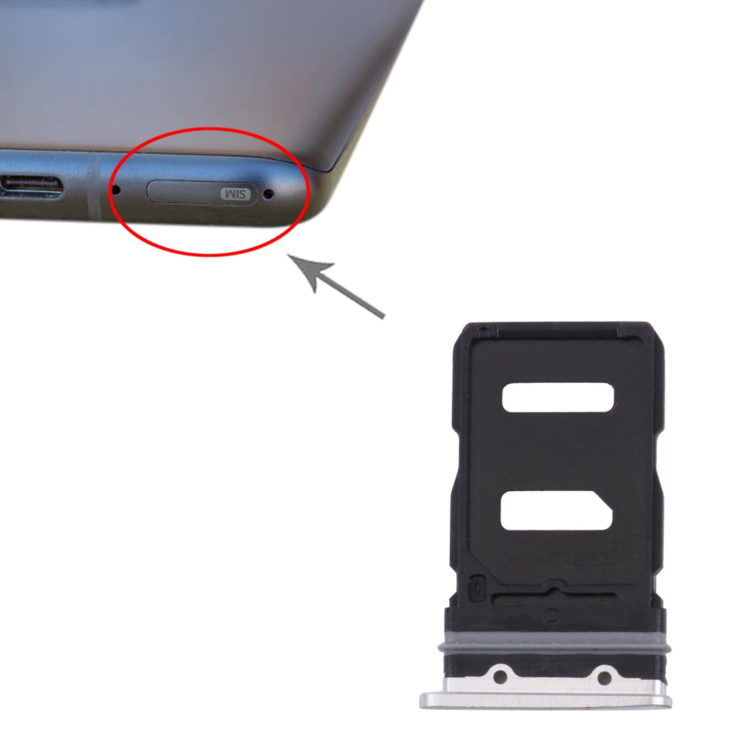 SIM Card Tray + SIM Card Tray for Asus Zenfone 8 ZS590KS(Frosted Silver)