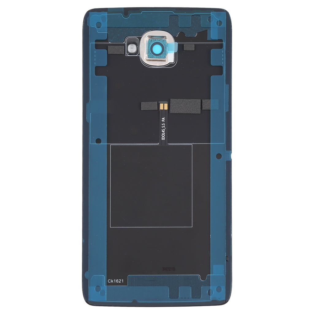 For Alcatel One Touch Idol 4s OT6070 6070K 6070Y 6070 Glass Battery Back Cover  (Black)