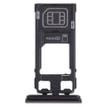 SIM Card Tray + Micro SD Card Tray for Sony Xperia 1 / Xperia XZ4 (Black)
