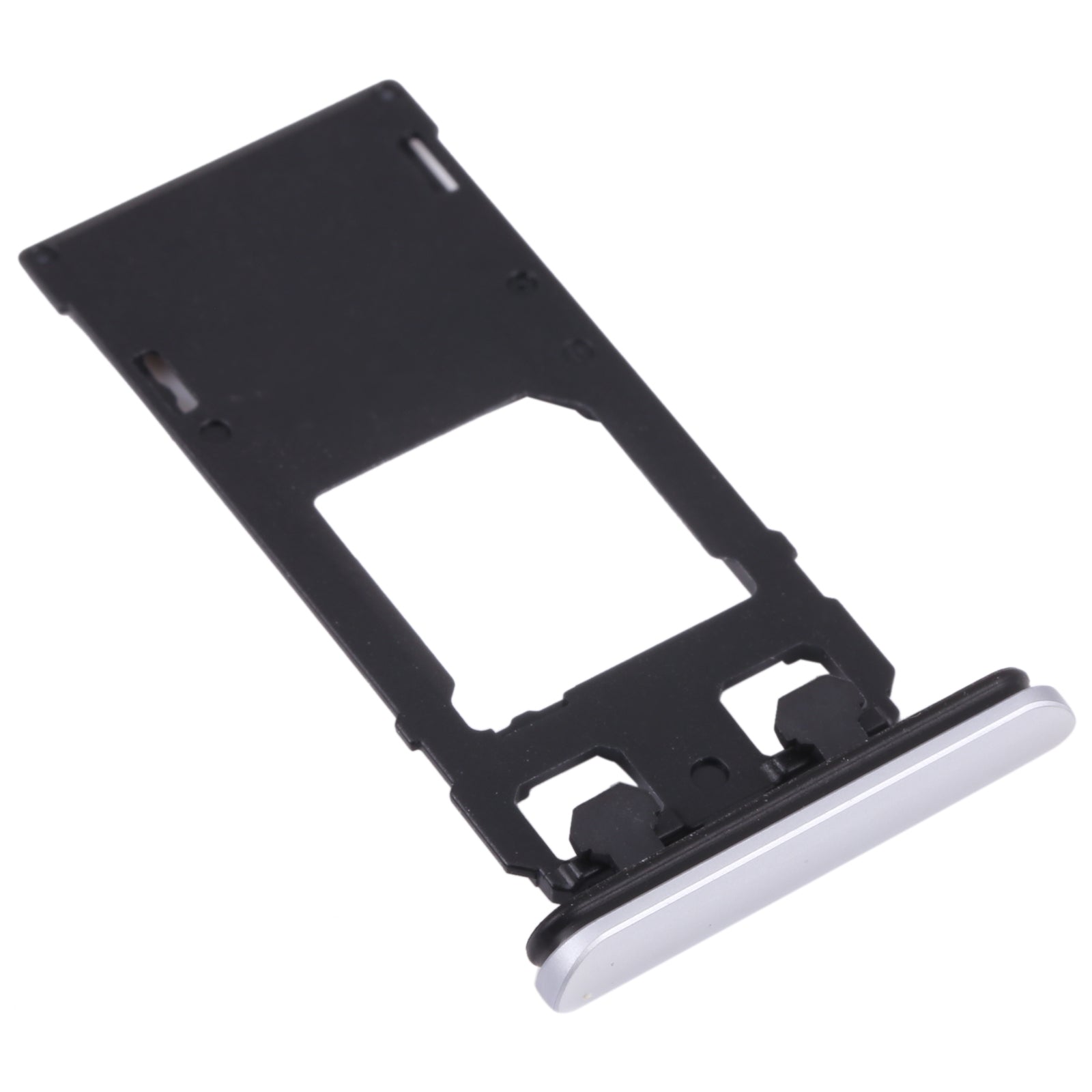 SIM Card Tray + Micro SD Card Tray for Sony Xperia 1 / Xperia XZ4 (Silver)