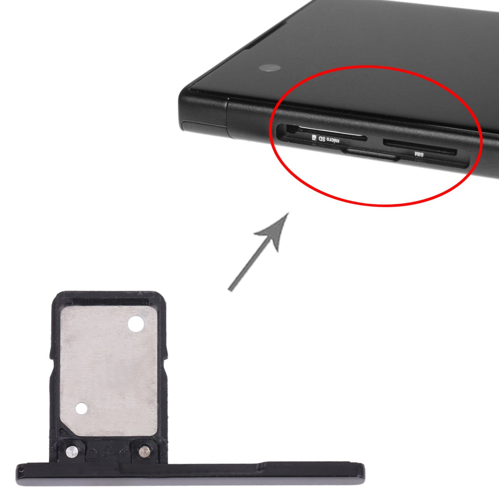 SIM Card Tray for Sony Xperia XA1 Ultra / Xperia XA1(Black)
