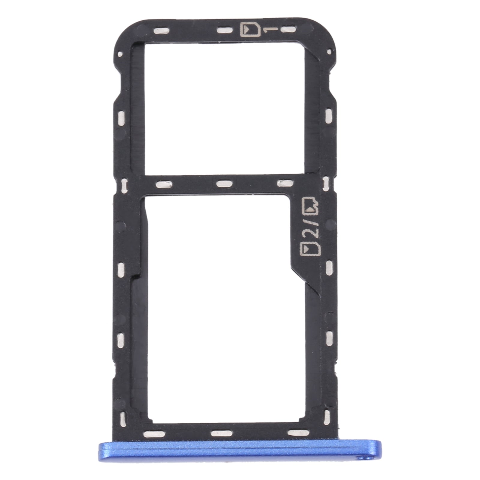 For ZTE Blade A52 SIM Card Tray + SIM Card Tray / Micro SD Card Tray (Blue)