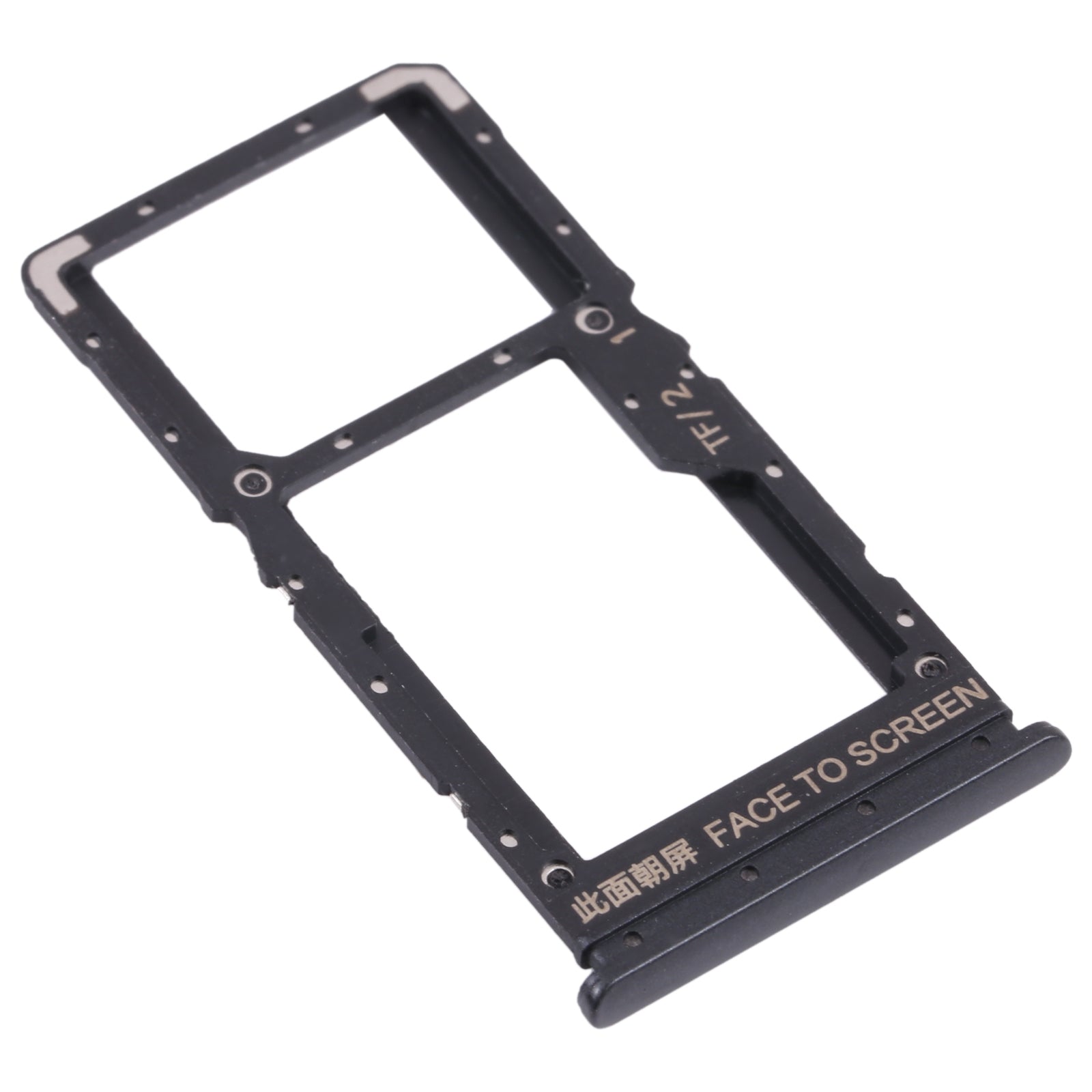 SIM Card Tray + SIM Card Tray / Micro SD Card Tray for Xiaomi Poco X3 GT 21061110AG (Black)