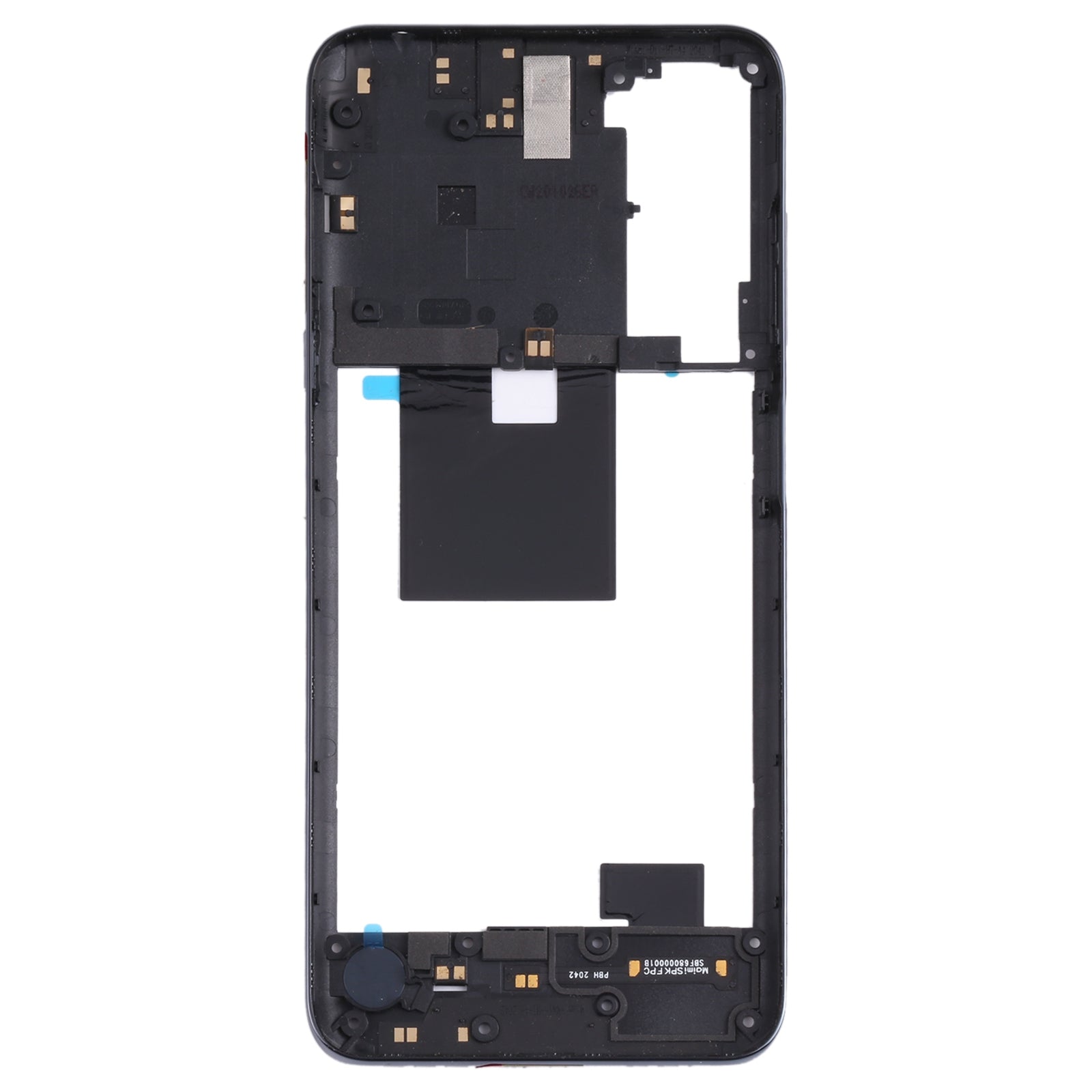 Original Middle Frame Bezel Plate for TCL 20L / 20 Lite T774H, T774B (Black)