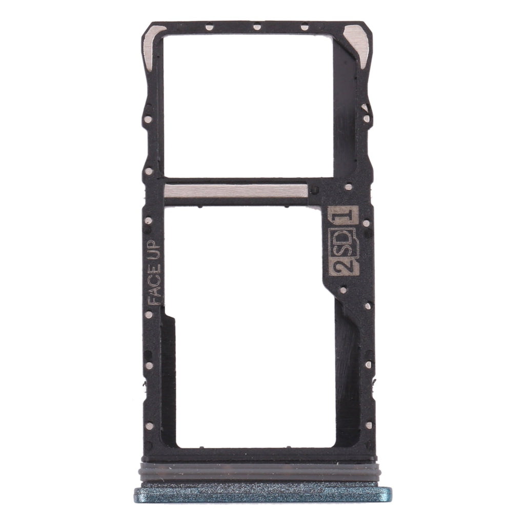 For Motorola Moto G50 SIM Card Tray + Micro SD Card Tray (Green)
