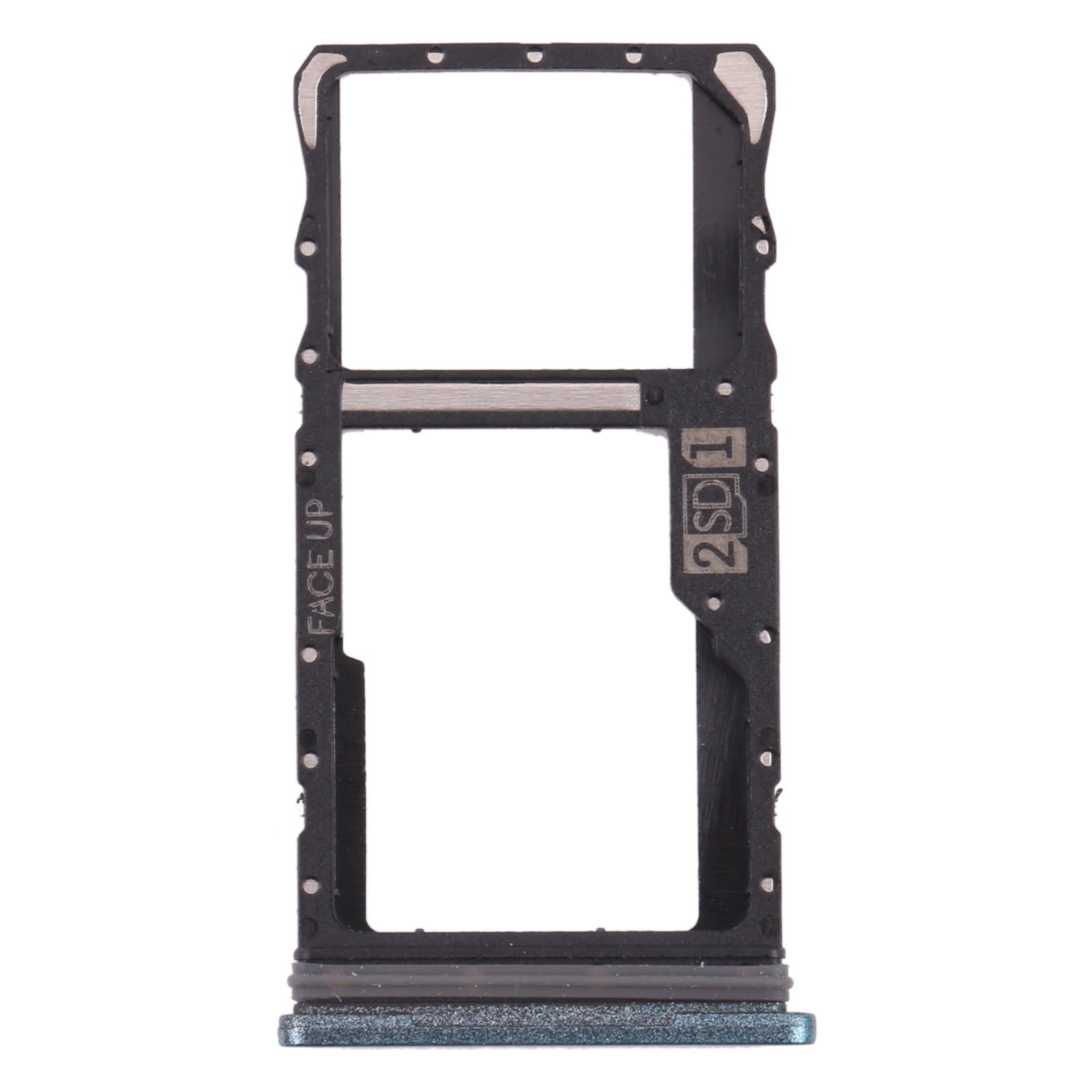 For Motorola Moto G50 SIM Card Tray + Micro SD Card Tray (Green)