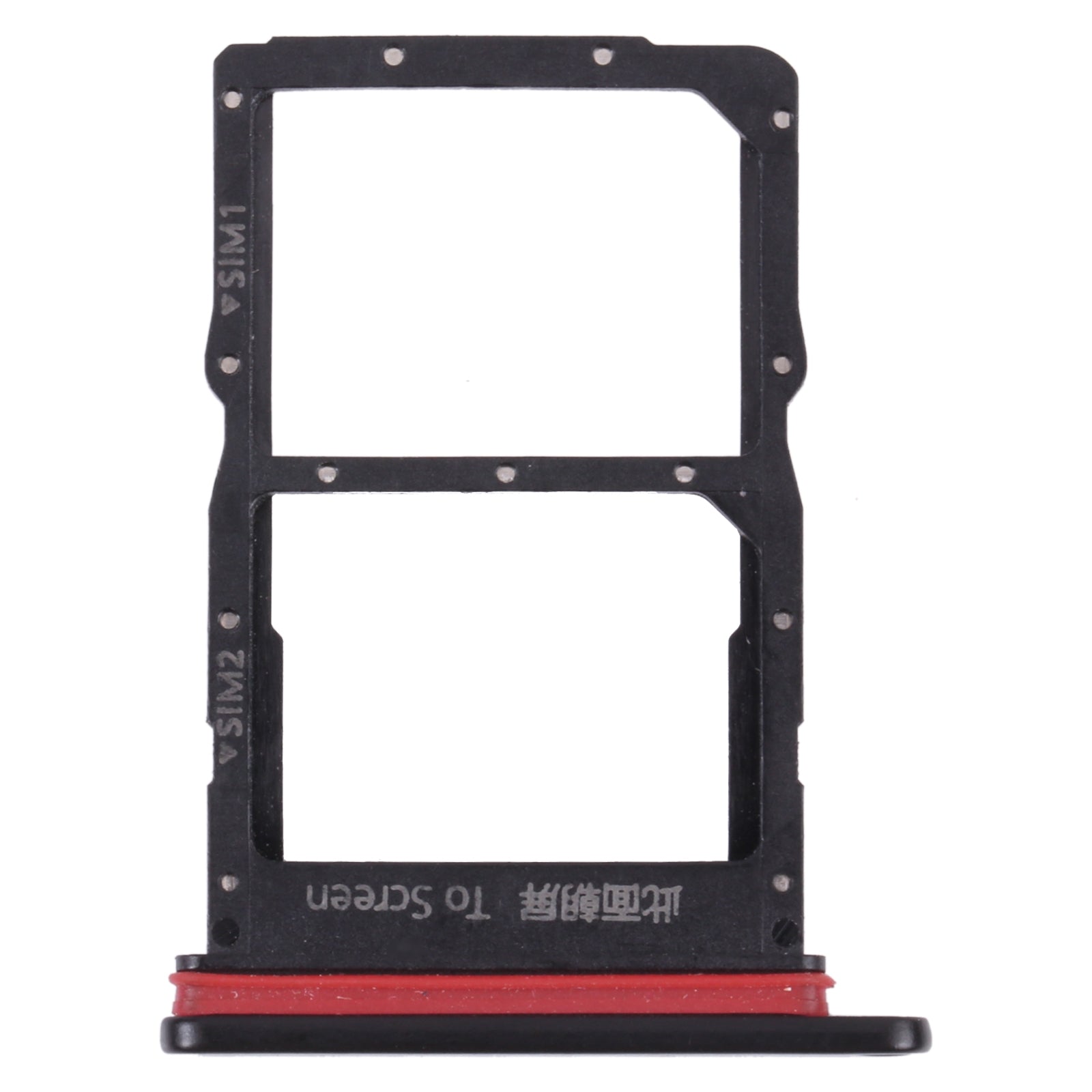 SIM Card Tray + SIM Card Tray for Huawei Nova 8 se Youth (Black)