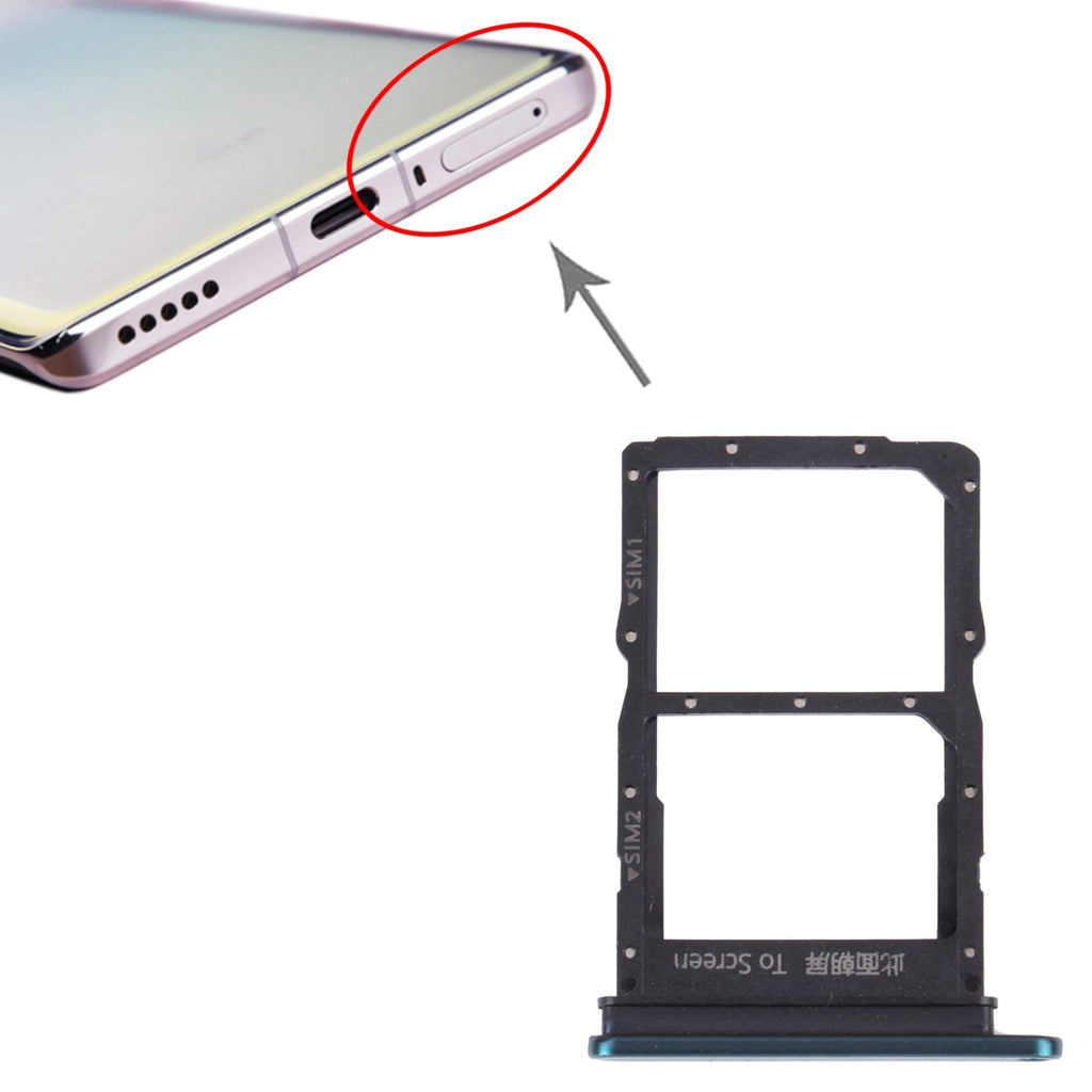 SIM Card Tray + SIM Card Tray for Huawei Nova 8 (Green)