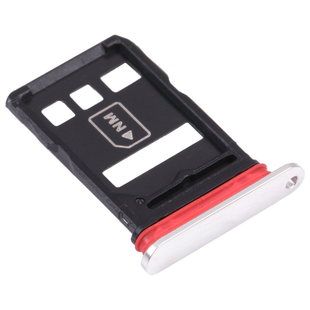 NM Card Tray + SIM Card Tray for Huawei Mate 40E 4G (Silver)