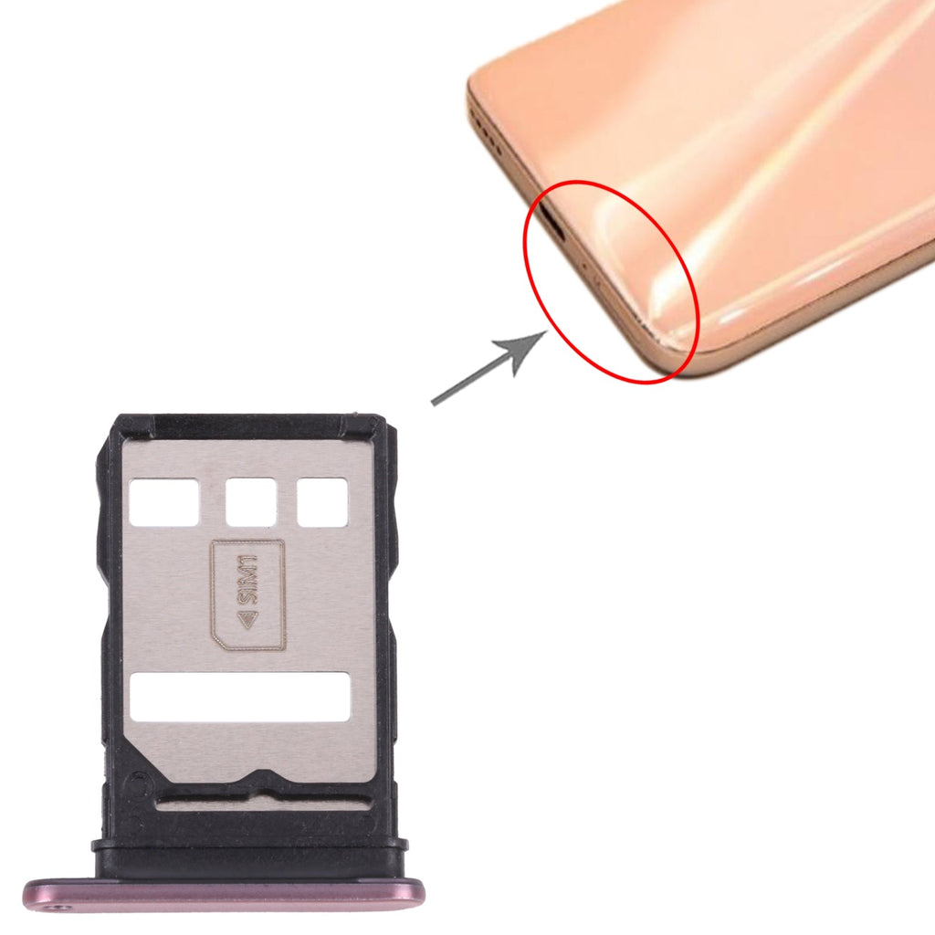 SIM Card Tray for Honor X20 SE(Pink)