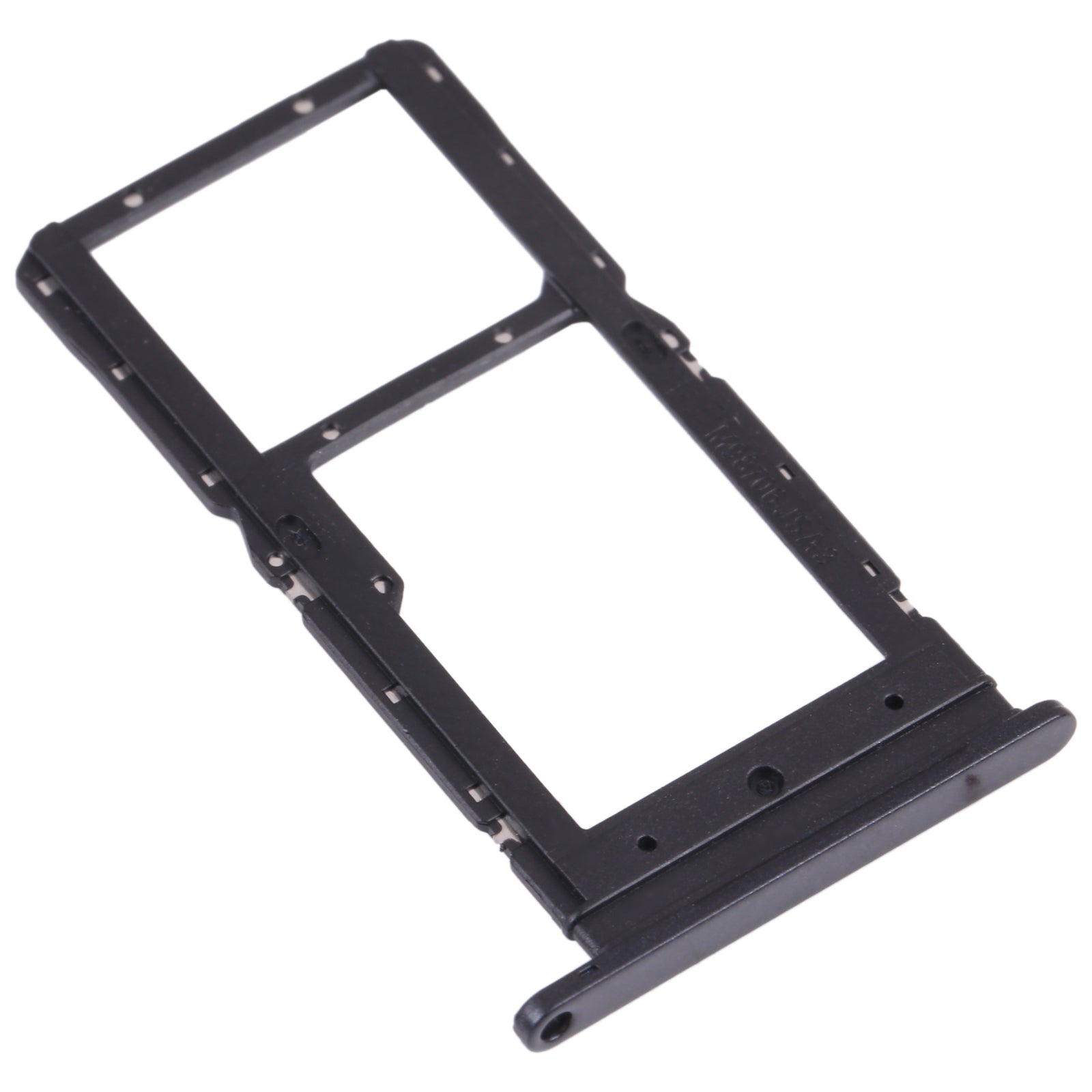 SIM Card Tray + SIM Card Tray / Micro SD Card Tray for Honor play 5T (Black)