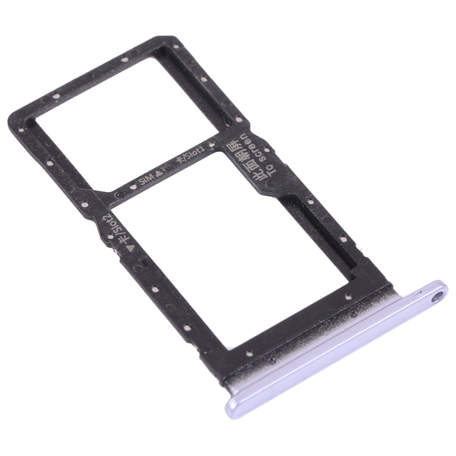 SIM Card Tray + SIM Card Tray / Micro SD Card Tray for Honor play 5T (Purple)