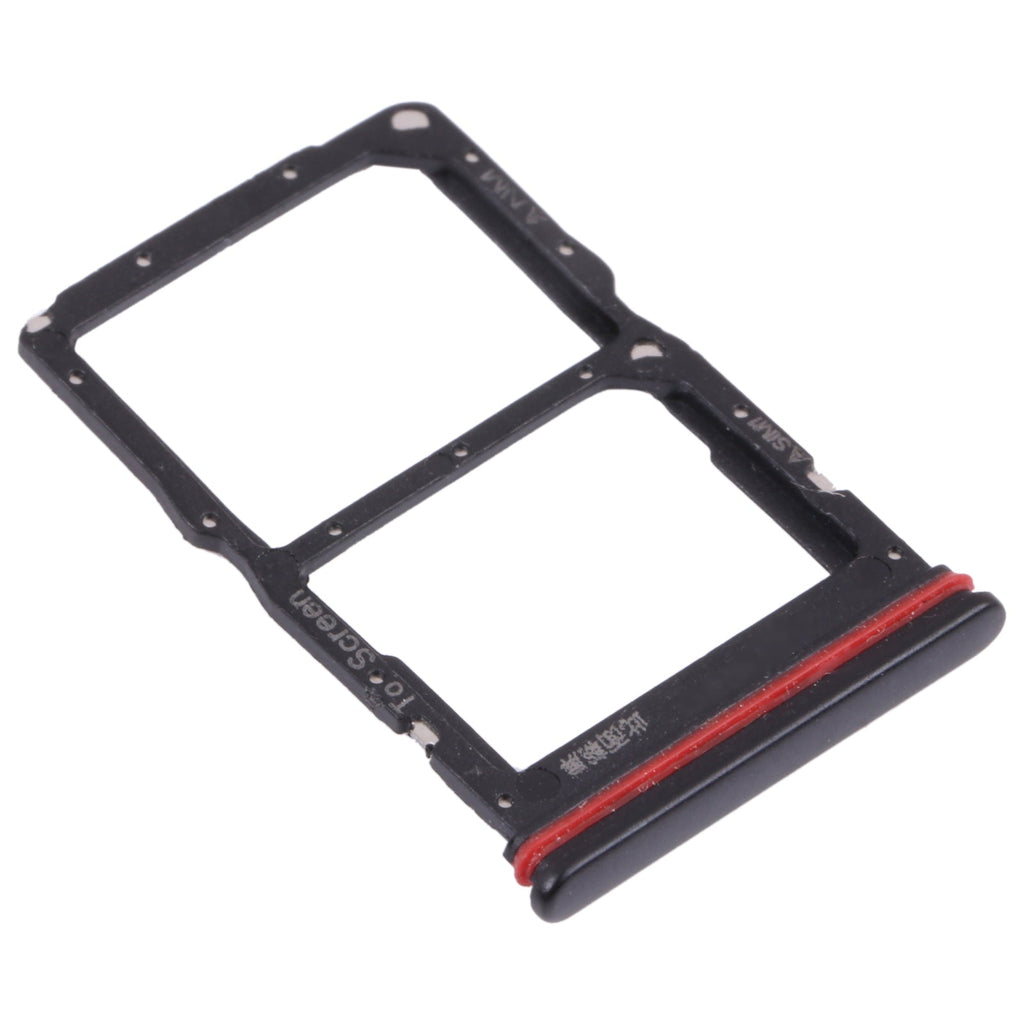 SIM Card Tray + NM Card Tray for Huawei nova 7 SE 5G Youth (Black)