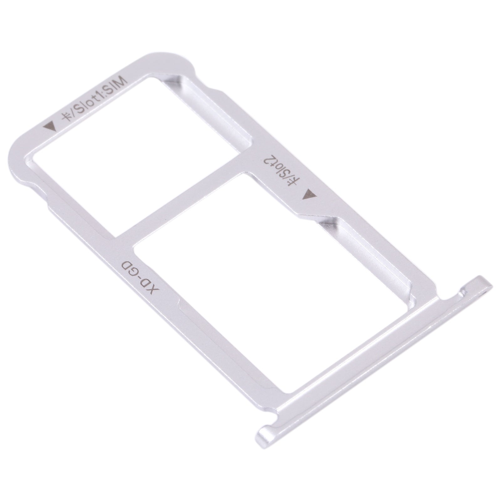 SIM Card Tray + SIM Card Tray / Micro SD Card Tray for Honor 9X Lite (Silver)