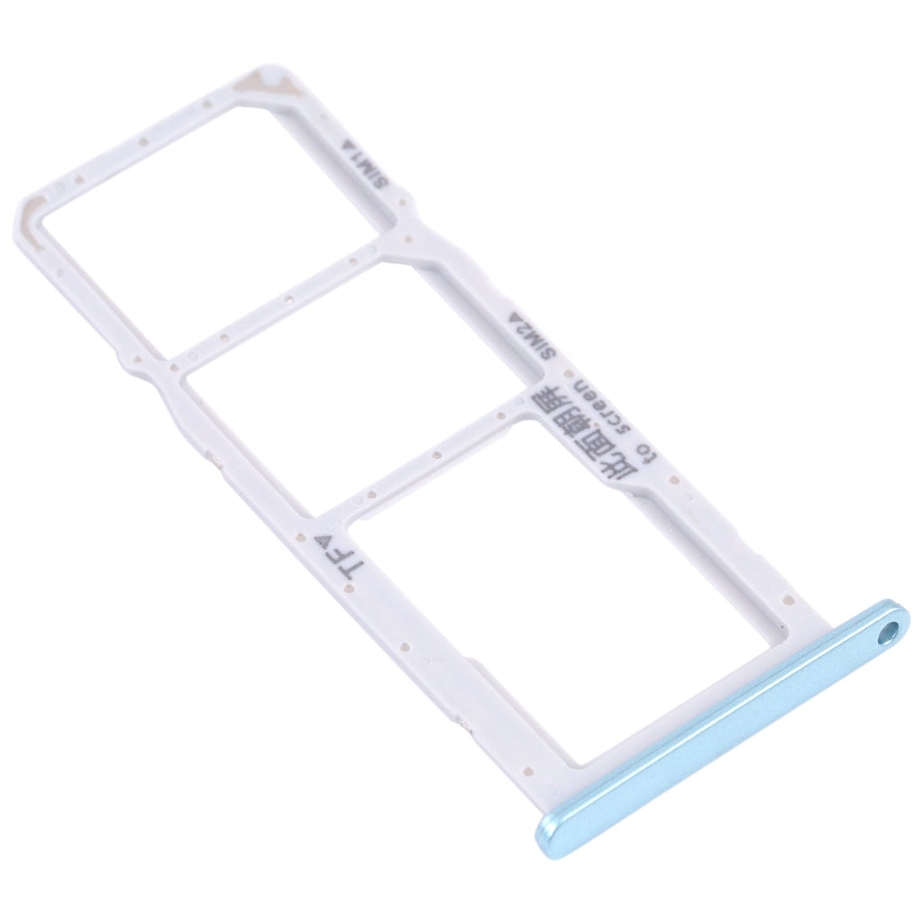 SIM Card Tray + SIM Card Tray + Micro SD Card Tray for Honor 9A(Blue)