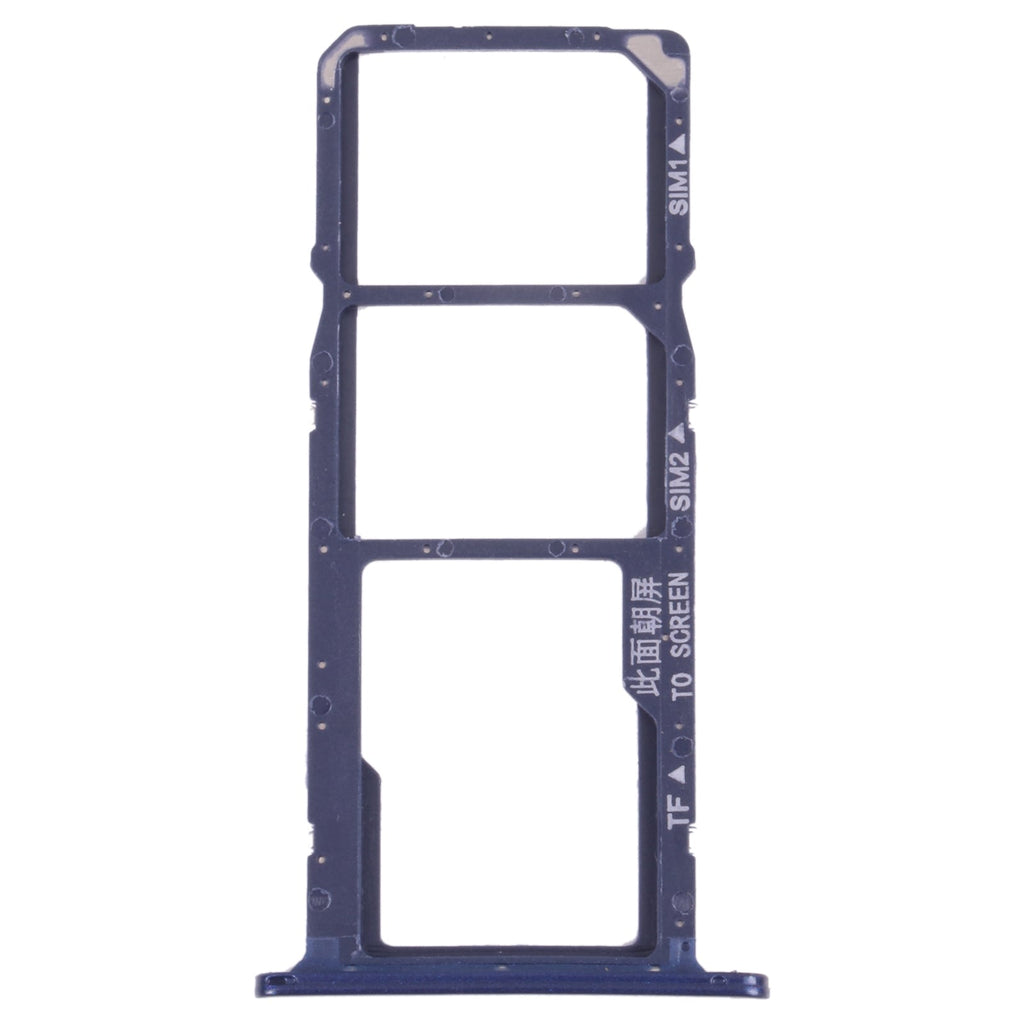 SIM Card Tray + SIM Card Tray + Micro SD Card Tray for Huawei Y5 lite (2018) (Blue)
