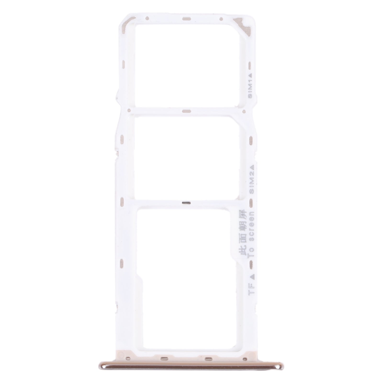 SIM Card Tray + SIM Card Tray + Micro SD Card Tray for Huawei Y6 Prime (2018) (Silver)