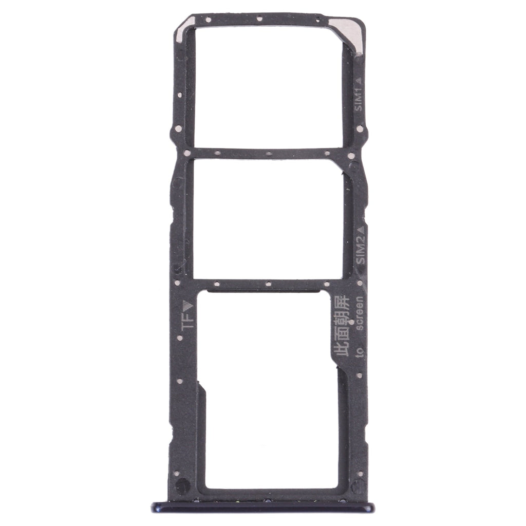 SIM Card Tray + SIM Card Tray + Micro SD Card Tray for Huawei Y7 (2018) (Blue)