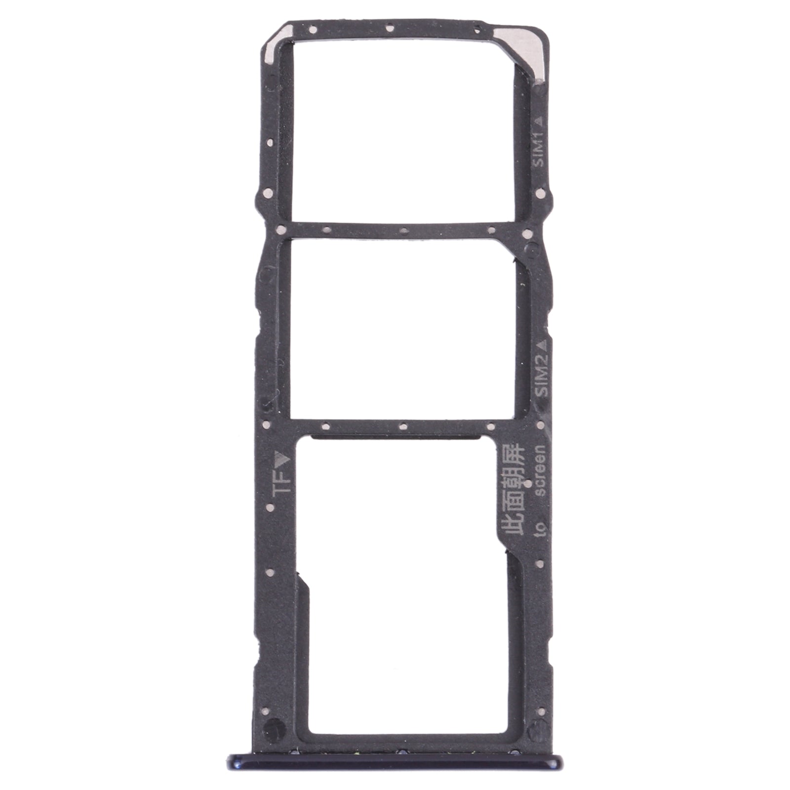 SIM Card Tray + SIM Card Tray + Micro SD Card Tray for Huawei Y7 (2018) (Blue)