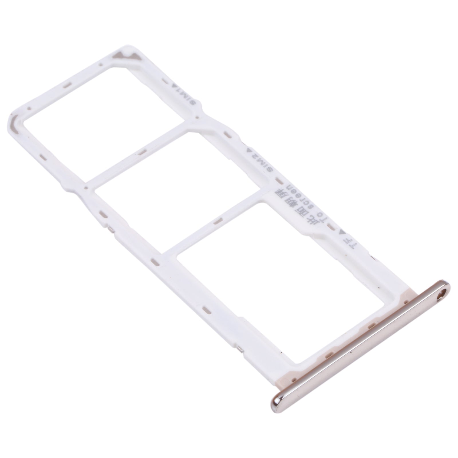 SIM Card Tray + SIM Card Tray + Micro SD Card Tray for Huawei Y6 (2018) (Silver)