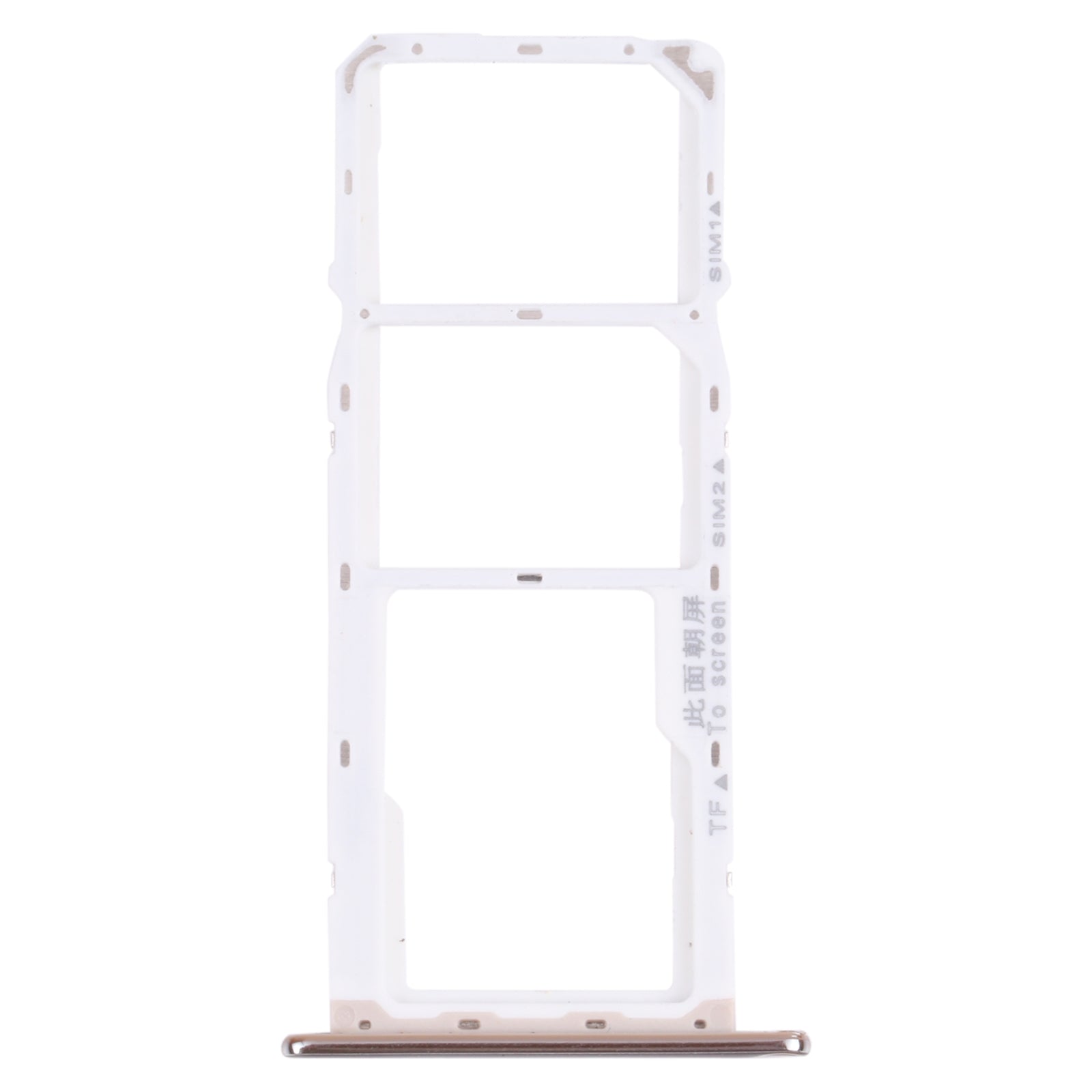 SIM Card Tray + SIM Card Tray + Micro SD Card Tray for Huawei Y6 (2018) (Silver)
