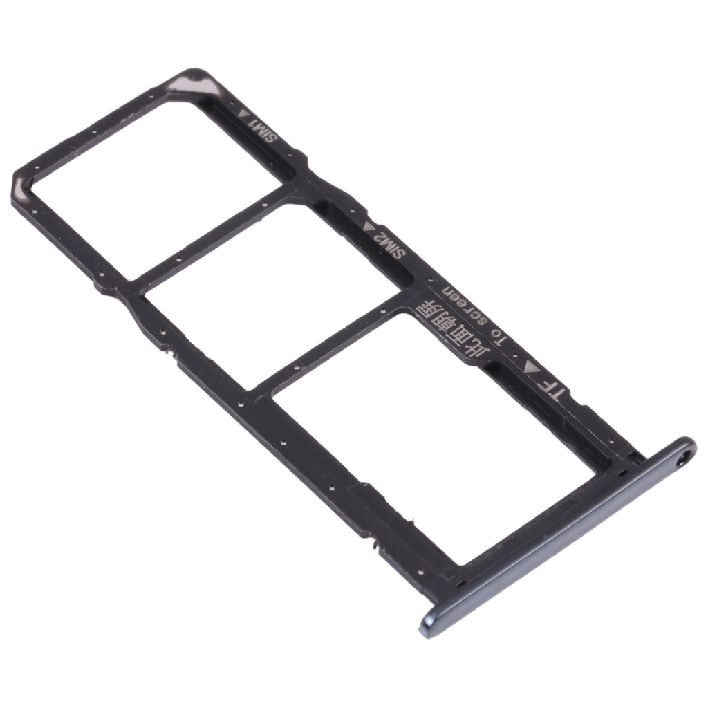 SIM Card Tray + SIM Card Tray + Micro SD Card Tray for Honor 7A Pro (Black)