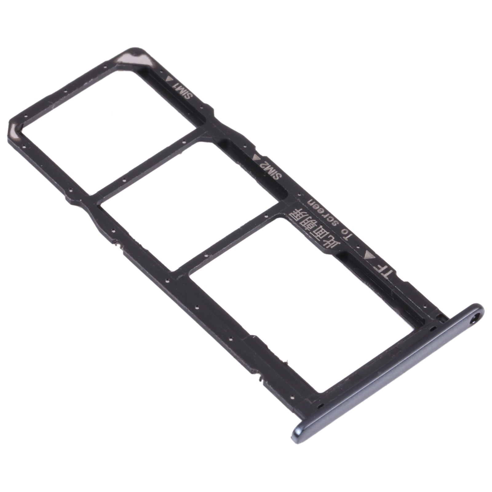 SIM Card Tray + SIM Card Tray + Micro SD Card Tray for Honor 7A Pro (Black)